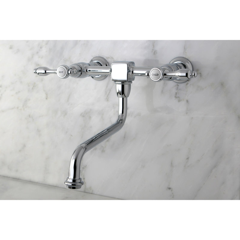 Kingston Brass Tudor Centerset Wall Mount Vessel Sink Faucet & Reviews Wayfair